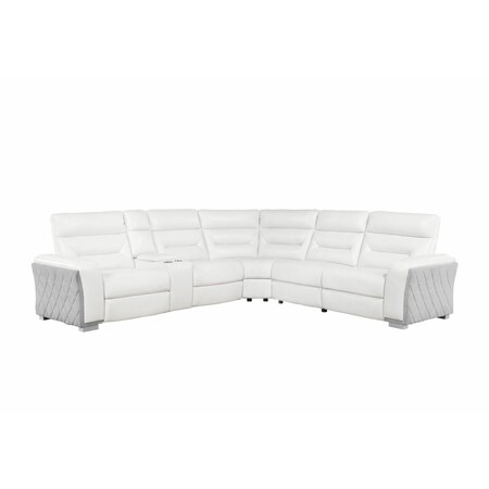 Global Furniture Usa U2682 BLANCHE WHT/GRY 33 SECTIONAL 6286